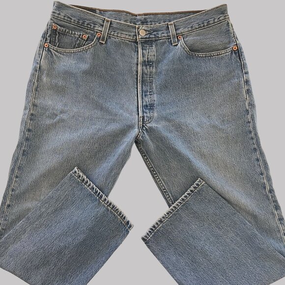 Vintage Levis 501 Jeans‎ Mens 38 (36x28.5) Original Button Down Fly Straight Leg - Picture 1 of 10